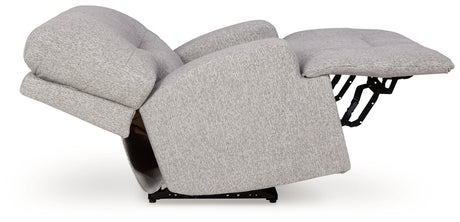 Side view of Acklen Place recliner with footrest extended