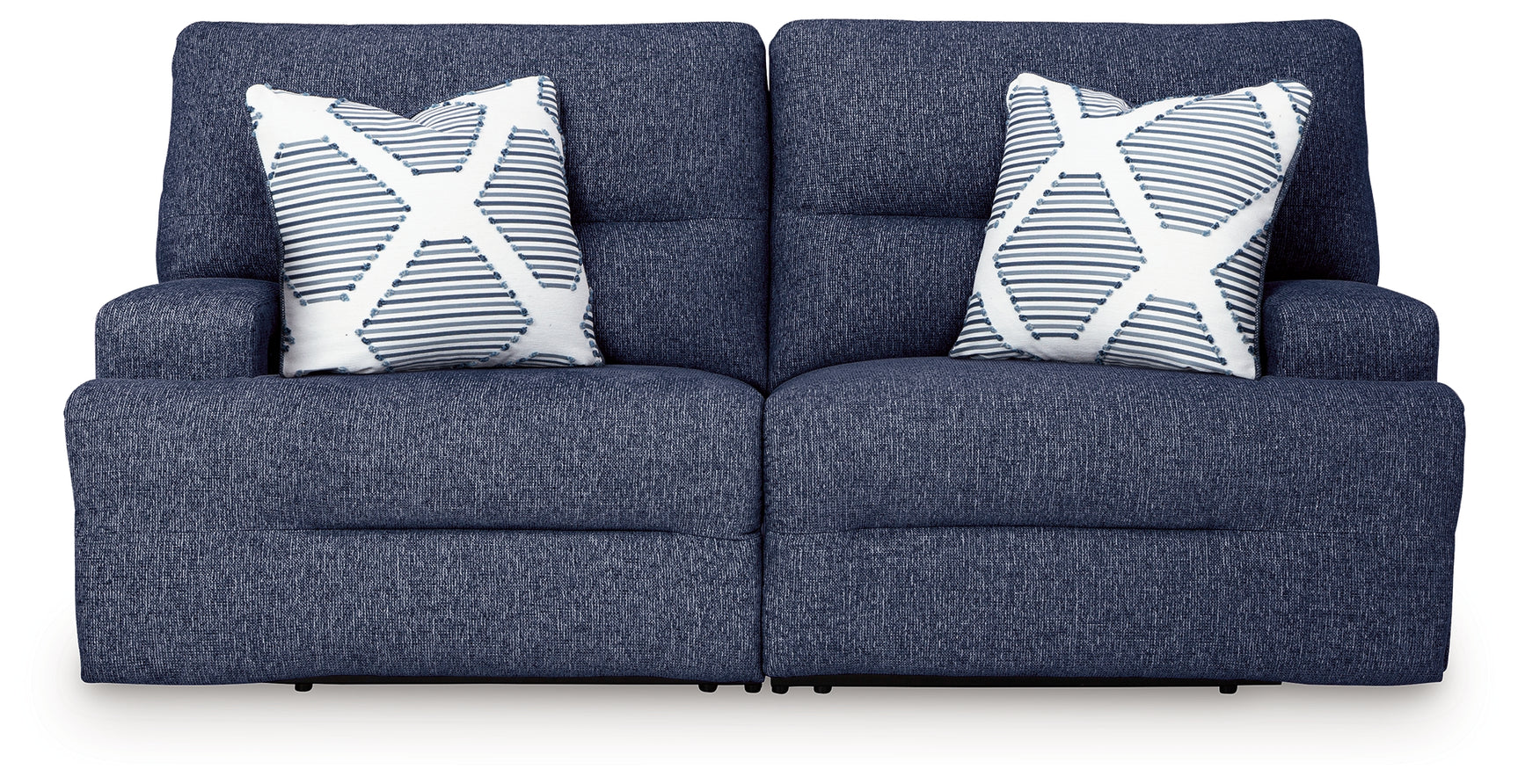 Acklen Place sectional head-on view showing cushions and upholstery