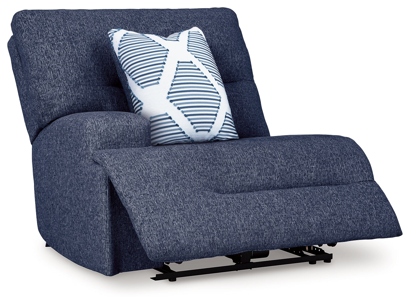 Acklen Place Navy 3-Piece Power Reclining Sectional sofa front angle