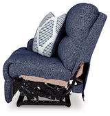 Close-up of Easy View™ adjustable headrest on sectional