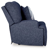 Acklen Place Navy 3-Piece Power Reclining Sectional sofa front angle