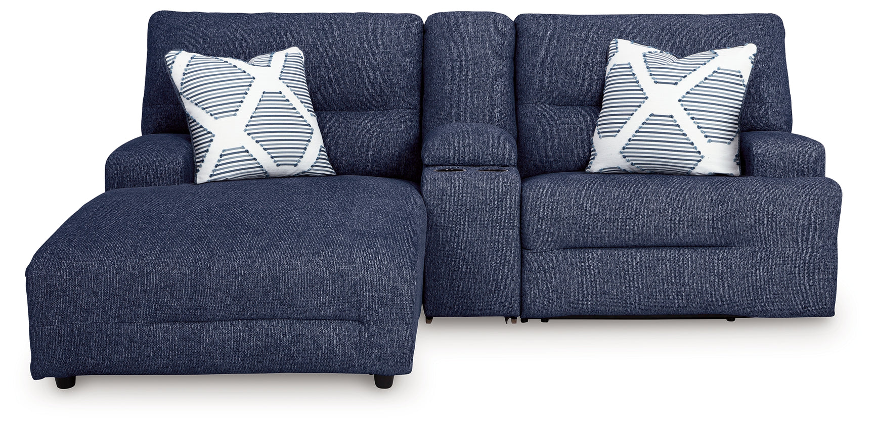 Right-arm facing power recliner with USB port