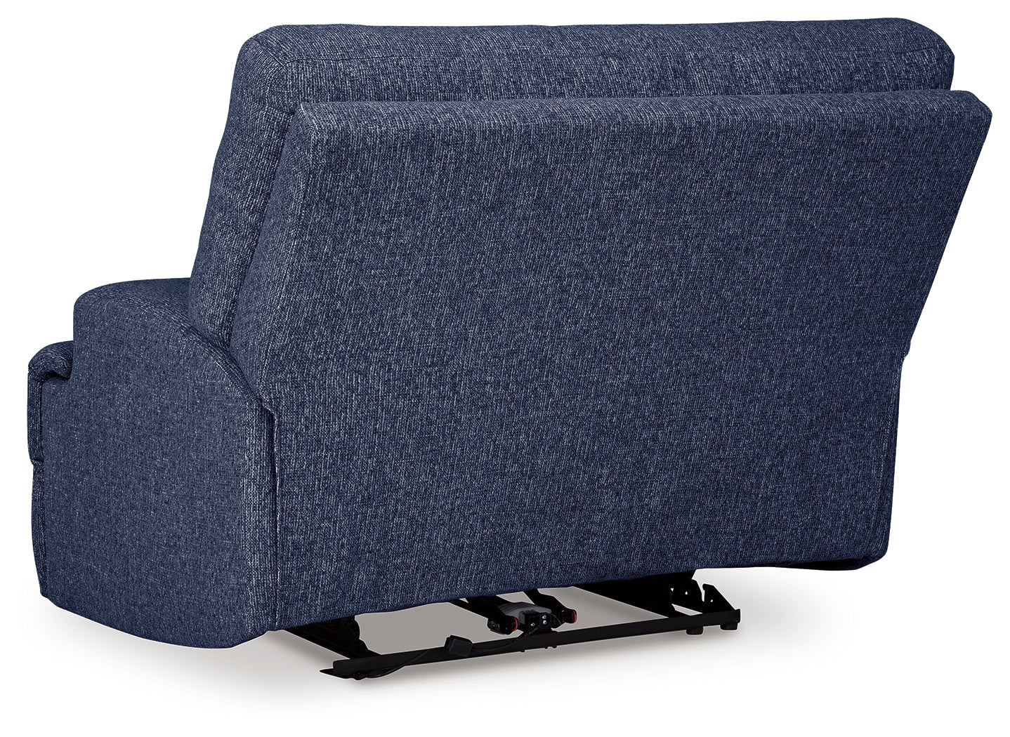 Back side of Acklen Place Oversized Navy Power Recliner