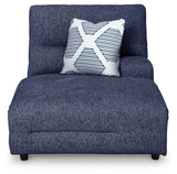 Acklen Place Navy 3-Piece Power Reclining Sectional sofa front angle