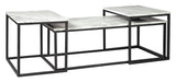 Gray and Black 46-Inch Coffee Table Set — product image 2