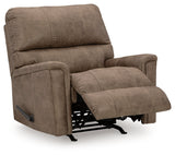 Reclined position of Navi Fossil Faux Leather Recliner