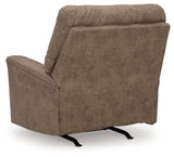 Back side of Navi Fossil Faux Leather Recliner