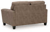 Navi Fossil Faux Leather Loveseat rear view