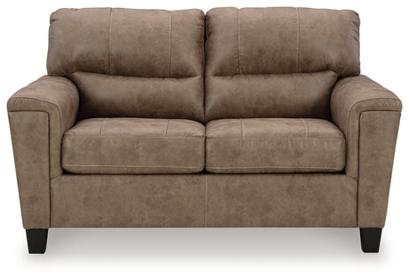 Navi Fossil 3-piece reclining sofa set in fossil faux leather