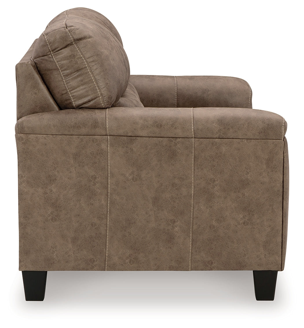 Navi Fossil 3-piece reclining sofa set in fossil faux leather