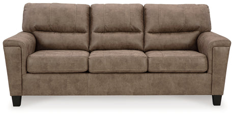 Navi Fossil 3-piece reclining sofa set in fossil faux leather