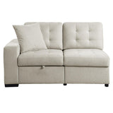 Room view showcasing Logansport Beige Sectional Sofa