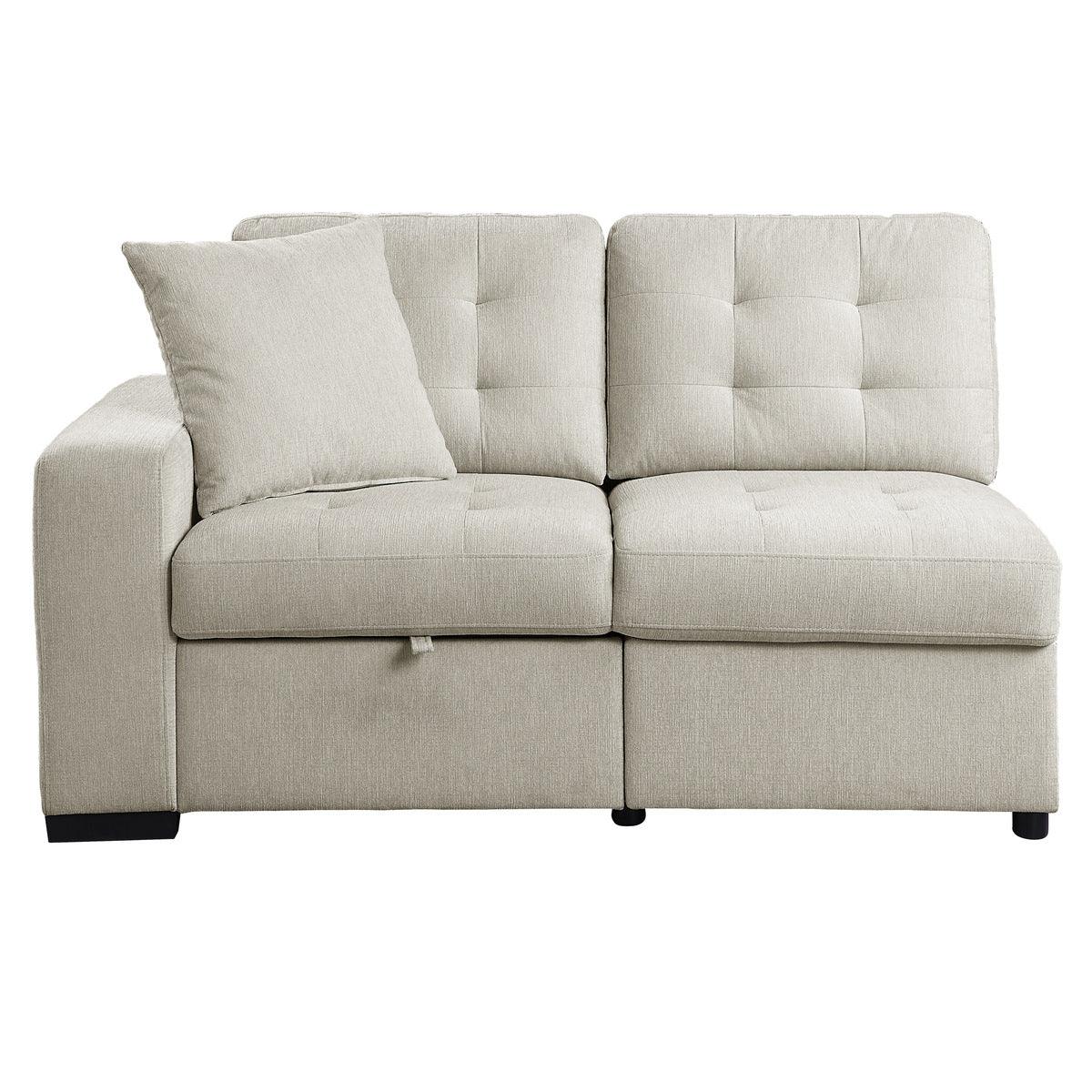 Room view showcasing Logansport Beige Sectional Sofa