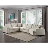 Room perspective of sectional sofa in living area