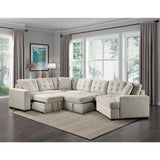 Main view of sectional sofa with pillows