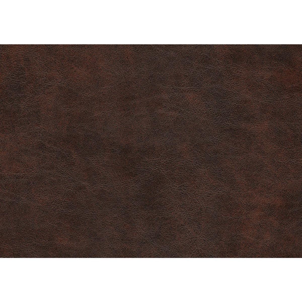 Brown polished microfiber fabric swatch for Putnam loveseat upholstery