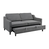 Adelia sofa converted into pull-out bed front view