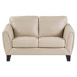 Morelia Beige Chenille Loveseat front view