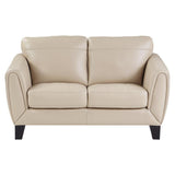 Morelia Beige Chenille Loveseat front view