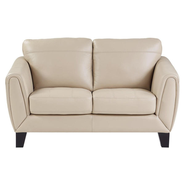 Morelia Beige Chenille Loveseat front view