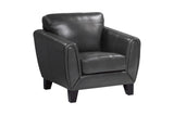Detail of leather grain on Spivey seating