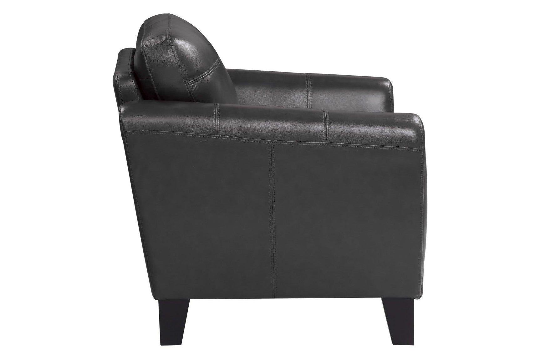 Main front view of the Spivey 2-piece leather set