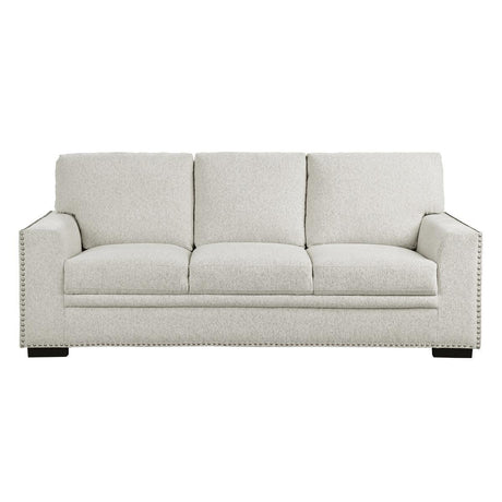 Morelia Beige Fabric Sofa front view