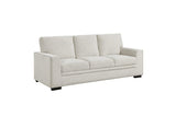 Morelia Beige Fabric Living Room Set sofa side profile