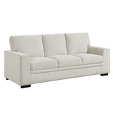 Side view of Morelia Beige Fabric Sofa