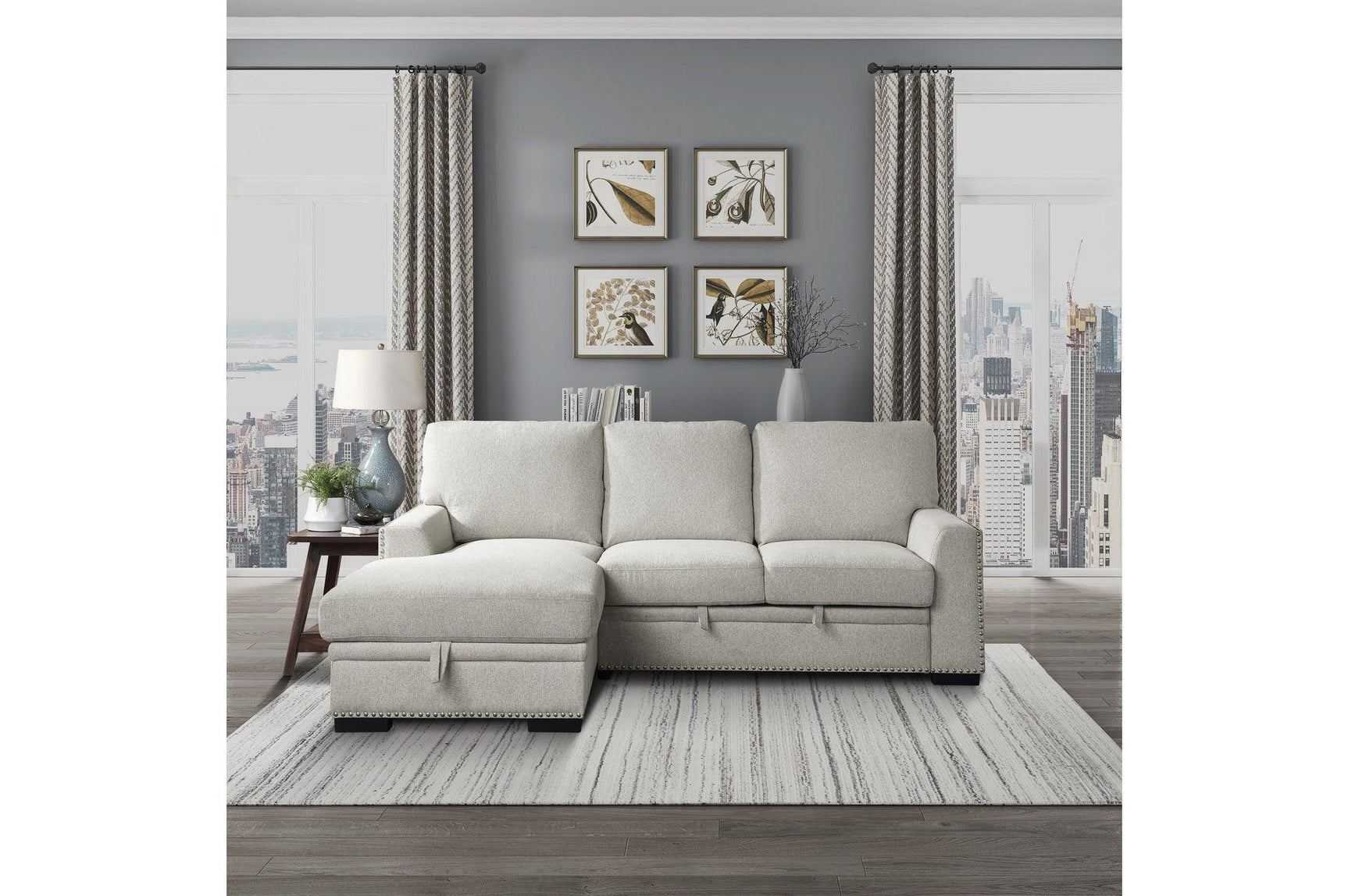Morelia Beige Fabric Living Room Set sofa cushion detail