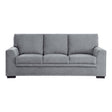 Morelia Gray Chenille Fabric Sofa front view