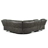 Side view of Centeroak reclining loveseat