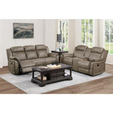 Reclined position demonstration of loveseat