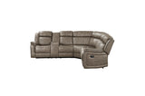 Dual end recliners of Centeroak sectional sofa