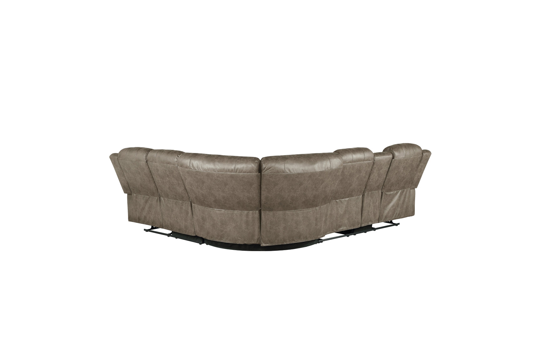 Pull tab for reclining mechanism on Centeroak sectional