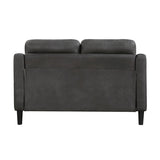 Mallory Gray Microfiber Loveseat