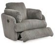 Tie-breakers Fog Swivel Glider Recliner front view