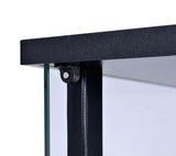 Top section of Cyclamen 3-shelf glass cabinet