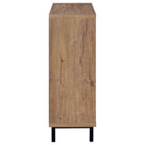 Back view of the cabinet revealing construction and ventilation