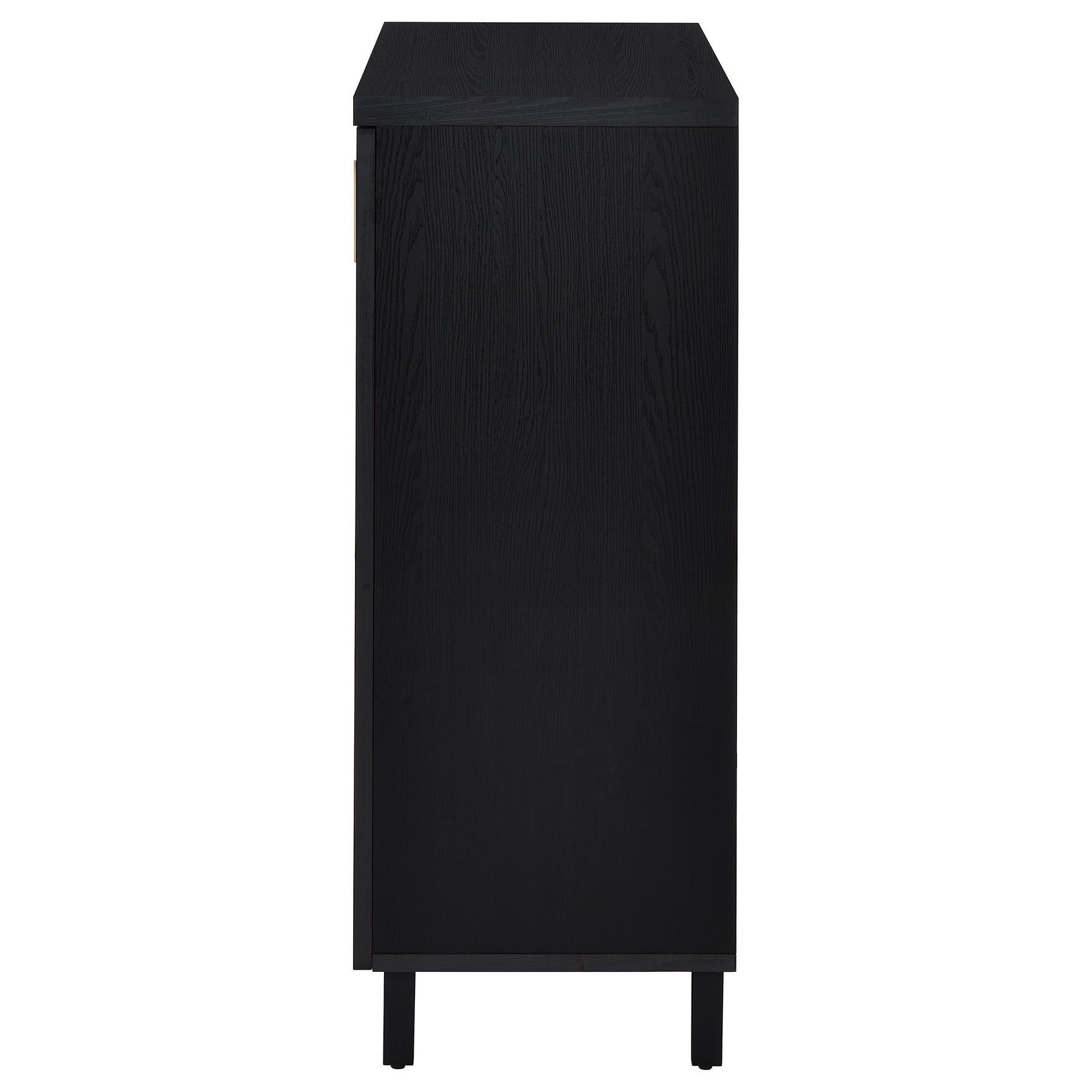 Brixton cabinet open doors showing shoe storage