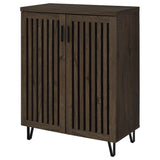 Brixton shoe cabinet standing in entryway setting