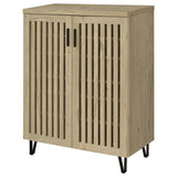 Brixton shoe cabinet close up on metal leg