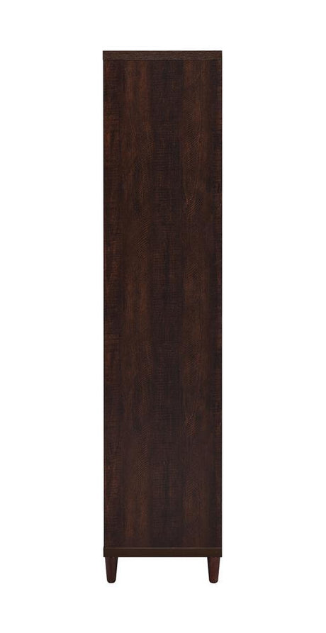 Wadeline 2-Door Tall Accent Cabinet Rustic Tobacco back view