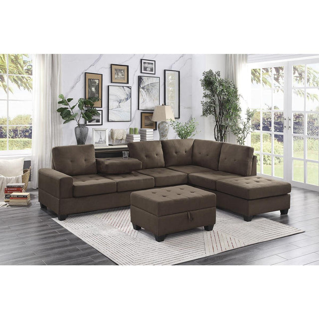 Main front view of Maston sectional sofa