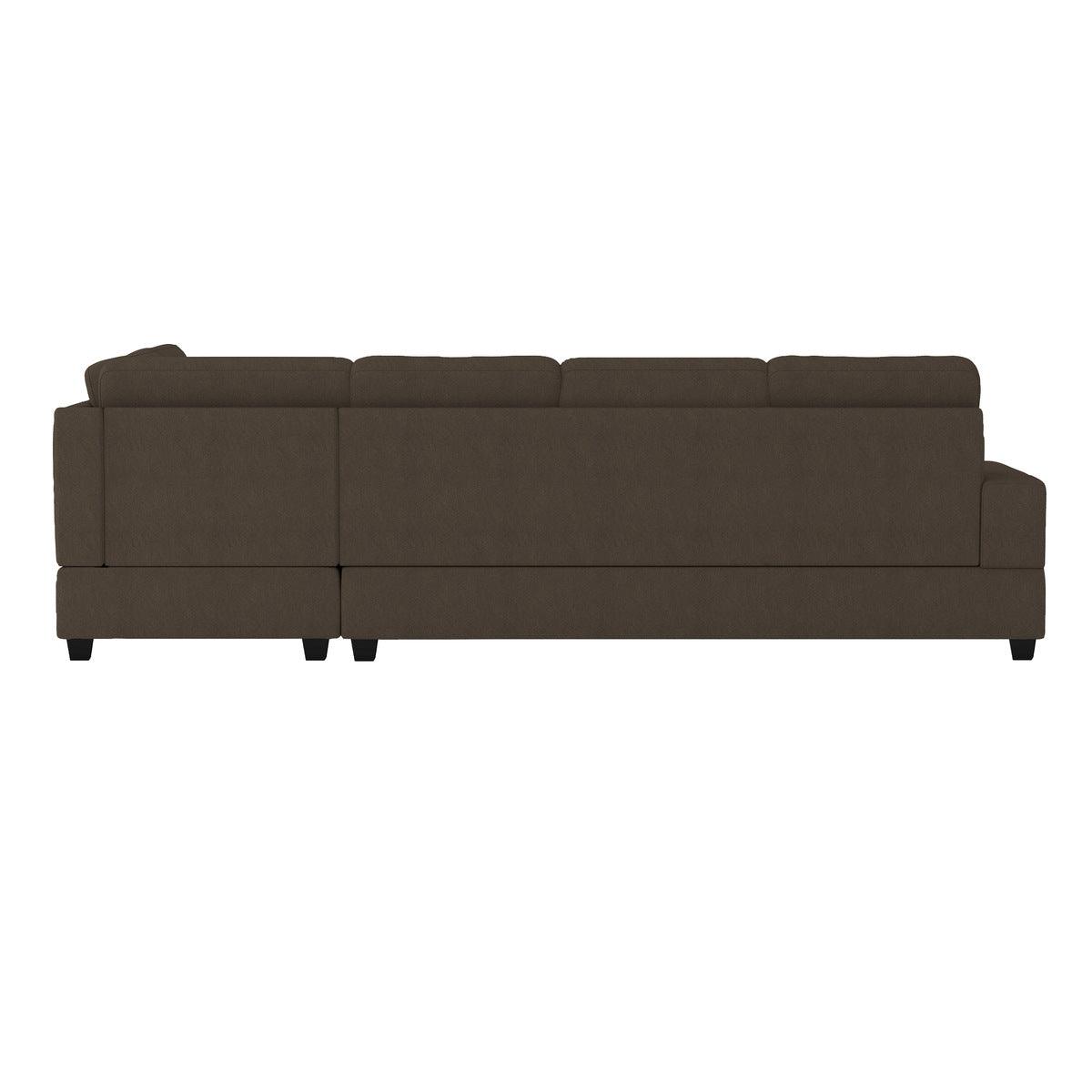 Maston Brown Fabric sectional sofa alternate main view