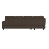 Main view of Maston Chocolate Fabric 2-Piece Reversible Sectional sectional sofa