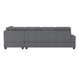Room view of Maston dark gray sectional sofa in living space