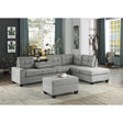 Drop-down cup holder feature on Maston sectional