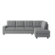 Maston Gray Microfiber sectional sofa front view