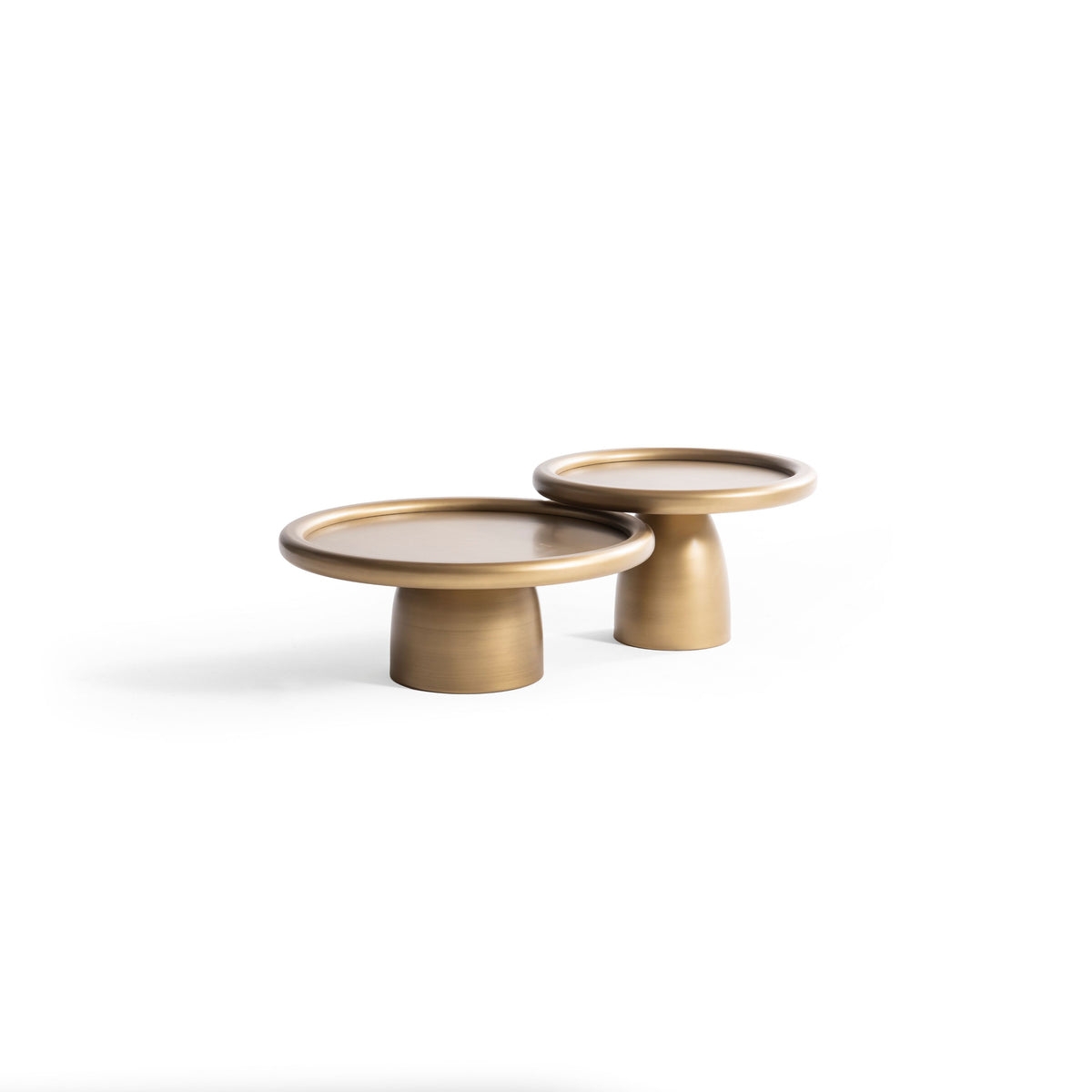 Detail of table legs and gold finish